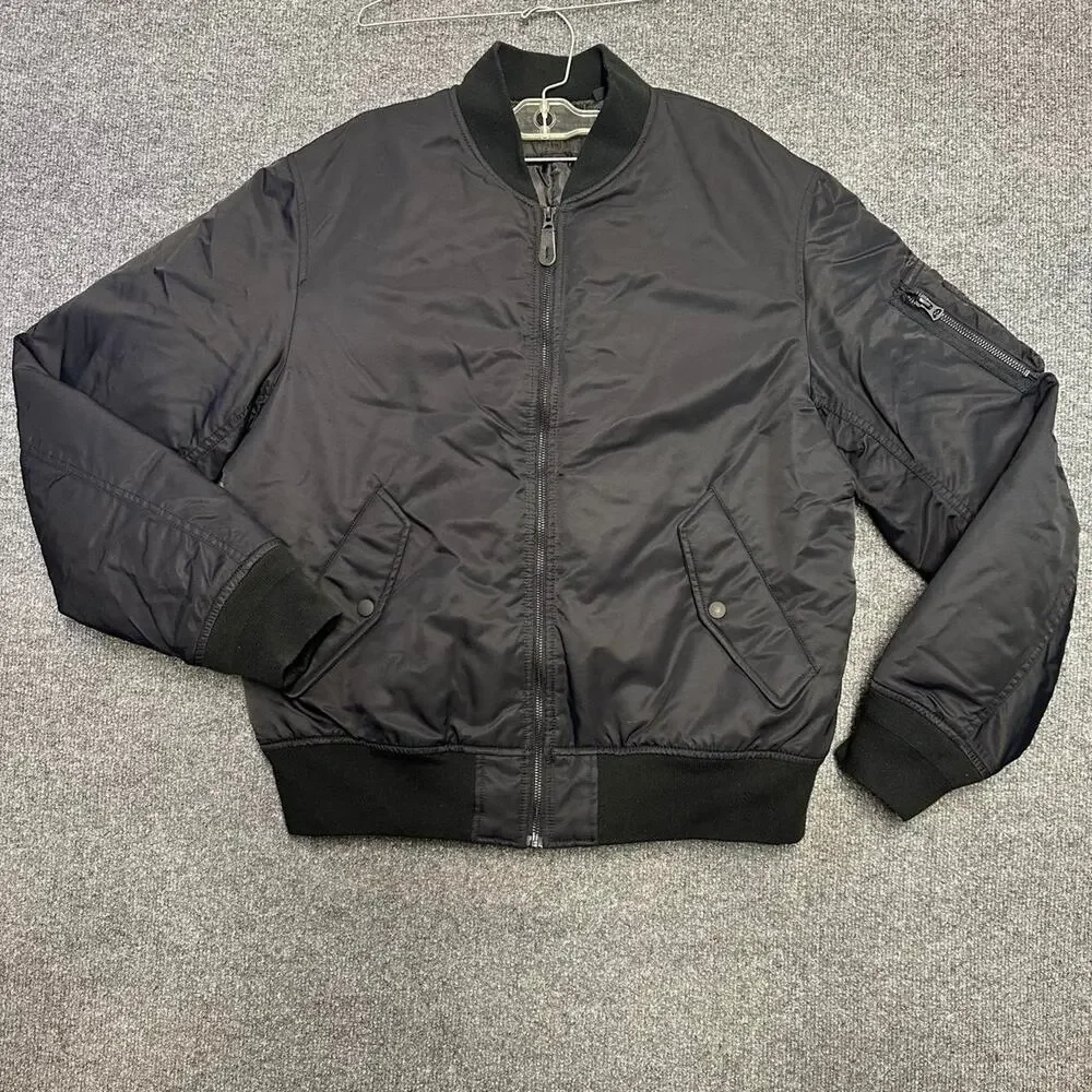 Uniqlo Men’s MA-1 Blouson Bomber Jacket Short boxy Zip Up Aviator Jacket M